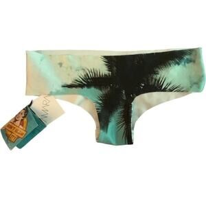 Amara Seamless Palm Tree Bikini Bottoms M | Made in NYC | NWT Swimwear